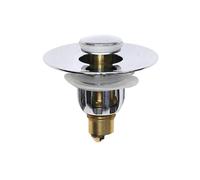 JE CHERCHE UNE IDEE - ME2769 Bouchon Universel avec Filtre 6 cm - Adaptabilité pour Évier et Baignoire - Filtration Pratique - Entretien Facile - Silicone Gris