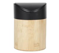 JE_CHERCHE_UNE_IDEE METAL AND BAMBOO TABLE BIN