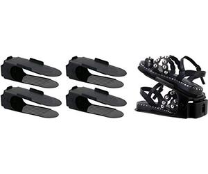 JE CHERCHE UNE IDEE - RG6063/WEB Range Chaussures Magique - 5 pcs, Système Ajustable Placards/Dressings, Chaussures Plates/Talons, Taille Unique, Noir