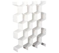 JE CHERCHE UNE IDEE - RG6412 Set de 6 séparateurs de tiroir - Dimensions 36x35 cm - Couleur noire - Organisation pratique pour tiroirs de cuisine, salle de bain et chambre