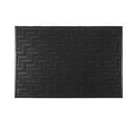 JE CHERCHE UNE IDEE - TX0181, Paillasson Grattoir Antidérapant 40x60 cm, Tapis d'Intérieur en Textile, Surface en Caoutchouc, Résistant et Facile à Nettoyer, Couleur Noir