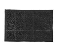 JE CHERCHE UNE IDEE - TX0182 Paillasson Antidérapant Embossé 40 x 60 cm - Conçu pour Entrées et Balcons - Textile d'Intérieur - Facile à Nettoyer - Couleur Noir Élégant