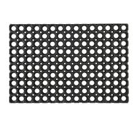 JE CHERCHE UNE IDEE, TX0185, Paillasson Caillebotis Caoutchouc 40x60 cm, Tapis Antidérapant, Design Moderne, Facile à Entretenir, Idéal pour Intérieur et Extérieur, Noir