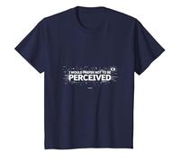 Je Choisis la Violence : pour ne Pas être perçue comme Une Image Graphique T-Shirt, Enfant, Bleu Marine, 12 Ans