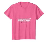Je Choisis la Violence : pour ne Pas être perçue comme Une Image Graphique T-Shirt, Enfant, Rose Chiné, 2 Ans