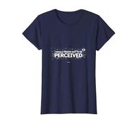Je Choisis la Violence : pour ne Pas être perçue comme Une Image Graphique T-Shirt, Femme, Bleu Marine, L