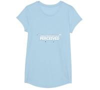 Je Choisis la Violence : pour ne Pas être perçue comme Une Image Graphique T-Shirt, Fille, Bleu Céleste, M