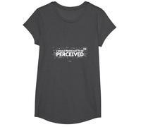 Je Choisis la Violence : pour ne Pas être perçue comme Une Image Graphique T-Shirt, Fille, Chiné Foncé, XS