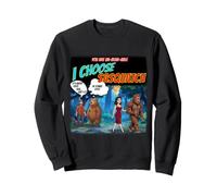 Je Choisis Sasquatch Funny Novelty Man Or Bear Sweatshirt