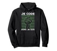 Je Code Donc Je Suis Programmeur Programmation Informatique Sweat à Capuche