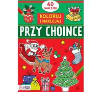 Je colorie et je colle des autocollants. Près du sapin de Noël