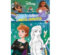 Disney - Je colorie mes amies - Anna et Elsa - Livre de coloriage avec stickers - Dès 4 ans