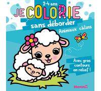 Je colorie sans déborder (2-4 ans) - Animaux câlins T65 - Nadine Piette - Hemma - broché - Livre-jeu