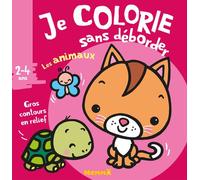 Je colorie sans déborder (2-4 ans) Les animaux - Avec gros contours en relief ! - Nadine Piette - Hemma - broché - Album éveil dès la naissance