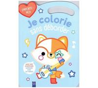 Collectif – Je colorie sans déborder – Renard – Broché, livre-jeu