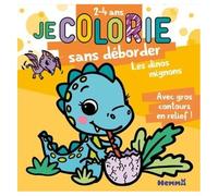 Je Colorie Sans Déborder Les Dinos Mignons - Avec Gros Contours En Reliefs !