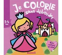 Bloc de coloriages aux contours épais pailletés et en relief - dès 2 ans