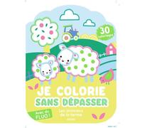 Nina Ghataora – Je colorie sans dépasser : Les animaux de la ferme – Broché