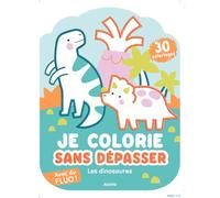 Nina Ghataora – Je colorie sans dépasser – Les dinosaures – Broché