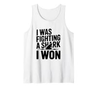 Je combattais Un Requin et J'Ai gagné Funny Ocean Warrior Débardeur