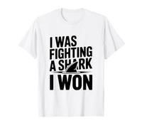 Je combattais Un Requin et J'Ai gagné Funny Ocean Warrior T-Shirt