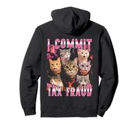 Je commet Une fraude fiscale | Funny Bootleg Cat Sweat à Capuche