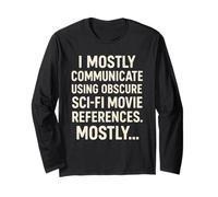 Je communique principalement en utilisant Une Science-Fiction Obscure Manche Longue