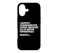Je communique principalement par Le Biais de Citations de Films de Science-Fiction - Film Nerd Coque pour iPhone 17