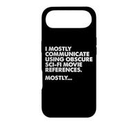 Je communique principalement par Le Biais de Citations de Films de Science-Fiction - Film Nerd Coque pour iPhone Air