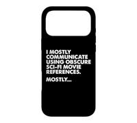 Je communique principalement par Le Biais de Citations de Films de Science-Fiction - Film Nerd Coque pour iPhone 17 Pro Max