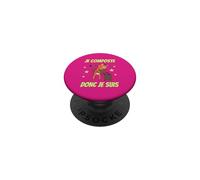 Je composte Donc Je suis Nature Bio Recyclage Écologie PopSockets PopGrip Adhésif