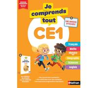 Je Comprends Tout CE1 - Tout le programme du CE1 avec ardoise effaçable - Français, Maths, Sciences, Histoire, Géographie, Anglais - Méthodes, exercices progressifs et corrigés détachables pour parent
