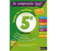 Je comprends tout - Tout en un 5ème - Nouveau programme 2016 by Olivier Revil (2016-05-04)