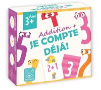 Je Compte déjà ! - Jeu Educatif Addition Enfant 3+ - Cartes Chiffres et Réponses - Apprentissage des Nombres et Calcul - Jeu Mathématique Famille | 36 Cartes - 42 Exercices