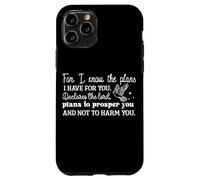 Je connais Les projets Que J'Ai pour Vous Message chrétien Coque pour iPhone 11 Pro