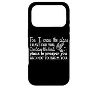 Je connais Les projets Que J'Ai pour Vous Message chrétien Coque pour iPhone 17 Pro
