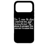 Je connais Les projets Que J'Ai pour Vous Message chrétien Coque pour iPhone 17 Pro Max