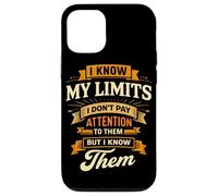 Je connais Mes limites, Je ne Fais Pas Attention, Blague sur Une Jambe amputée Coque pour iPhone 12/12 Pro