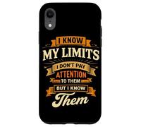 Je connais Mes limites, Je ne Fais Pas Attention, Blague sur Une Jambe amputée Coque pour iPhone XR