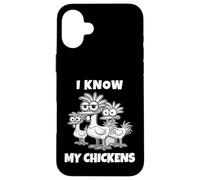 Je connais Mes Poulets, Je connais Mes Chickens. IMG Coque pour iPhone 16 Plus