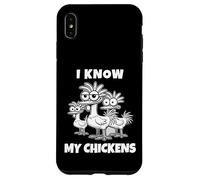 Je connais Mes Poulets, Je connais Mes Chickens. IMG Coque pour iPhone XS Max