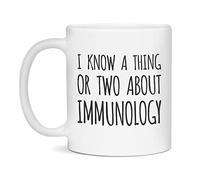 Je Connais Quelques Notions D'Immunologie Mug Céramique Mug À Café Mignonne Tasse Pour Travail Cuisine Bureau Cacao 330Ml