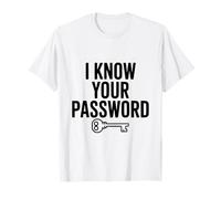 Je connais Ton Mot de Passe Funny Geeky Gamer T-Shirt