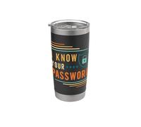Je connais votre mot de passe Analyste Informatique Cybersécurité Gobelet isotherme en acier inoxydable double paroi