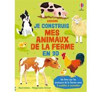 Je construis mes animaux de la ferme en 3D - Dès 4 ans - Abigail Wheatley - Usborne - cartonné - Document jeunesse