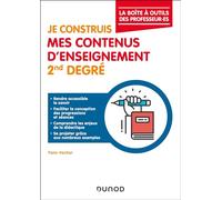 Je construis mes contenus d'enseignement 2nd degré: La boîte à outils des professeur.es