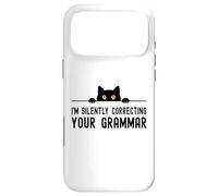 Je corrige silencieusement Votre Blague de Grammaire Professeur d'anglais Coque pour iPhone 17 Pro Max