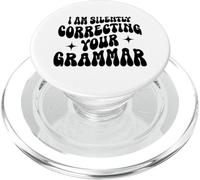 Je corrige silencieusement Votre Grammaire (drôle et Sarcastique) PopSockets PopGrip pour MagSafe