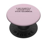 Je corrige silencieusement Votre Grammaire Professeur d'anglais drôle PopSockets PopGrip Adhésif