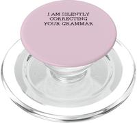 Je corrige silencieusement Votre Grammaire Professeur d'anglais drôle PopSockets PopGrip pour MagSafe